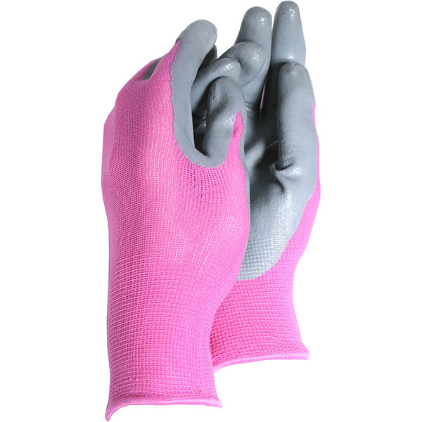 Ladies Weed Master Gloves    Pink Grey