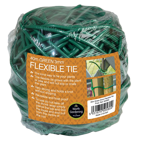 Green 3mm Flexible Tie