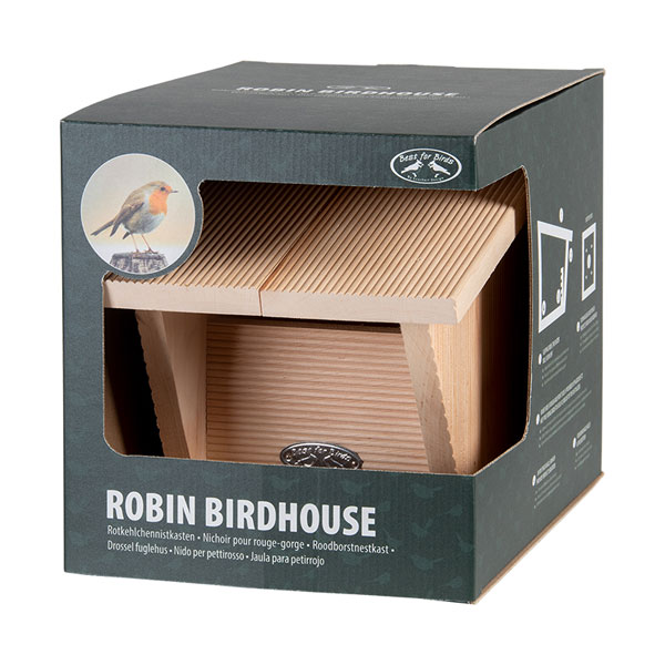 Robin Bird House in a Gift box